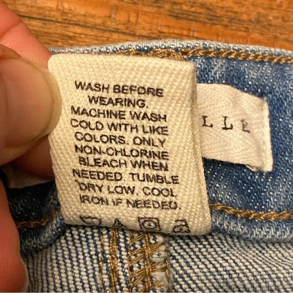 MASON & BELLE flare jeans size 6 exposed buttons denim - Picture 9 of 10